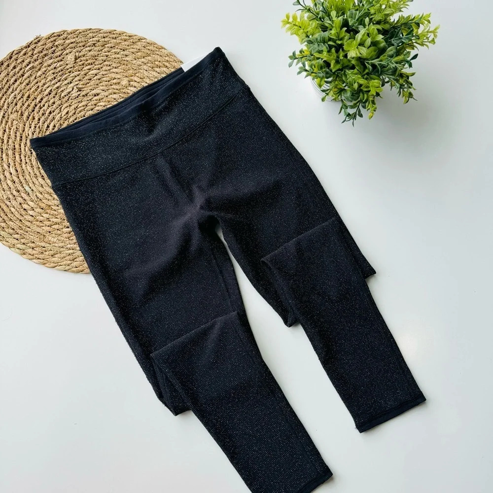 AERIE Chill Play Move Glitter Leggings Size‎ Medium NWT